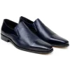 Outlet Belvedere Studio Andreo Deerskin & Nappa Loafers Navy
