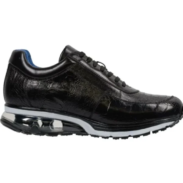 Cheap Belvedere Todd Ostrich Leg Sneakers (E02) Black