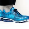 Clearance Belvedere Todd Ostrich Leg Sneakers Ocean Blue (E02) OceanBlue