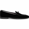 Store Mauri Borgioli by Zelli Arco Velvet Tuxedo Shoes (10-120-BLK) Black