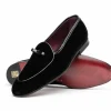 Store Mauri Borgioli by Zelli Arco Velvet Tuxedo Shoes (10-120-BLK) Black