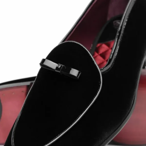 borgioli_by_zelli_arco_ve_2.webp Store Mauri Borgioli by Zelli Arco Velvet Tuxedo Shoes (10-120-BLK) Black