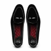 Store Mauri Borgioli by Zelli Arco Velvet Tuxedo Shoes (10-120-BLK) Black