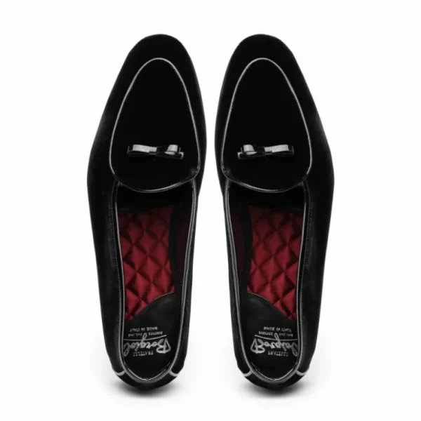 borgioli_by_zelli_arco_ve_5.webp Store Mauri Borgioli by Zelli Arco Velvet Tuxedo Shoes (10-120-BLK) Black