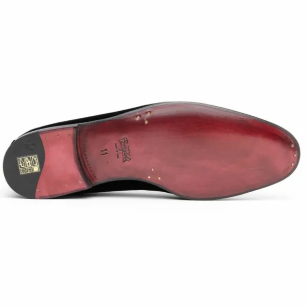 borgioli_by_zelli_arco_ve_6.webp Store Mauri Borgioli by Zelli Arco Velvet Tuxedo Shoes (10-120-BLK) Black