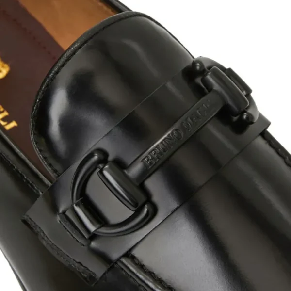 bruno_magli_alessio_leath_5.webp Shop Bruno Magli Alessio Leather Slip On Bit Loafer Black