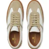 New Bruno Magli Baccio Leather & Suede Sneaker White