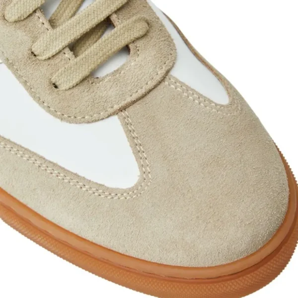 New Bruno Magli Baccio Leather & Suede Sneaker White