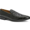 Discount Bruno Magli Bellino Embossed Eel Loafer Black