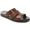 Cheap Bruno Magli Empoli Slide Sandals Dark Brown DarkBrown