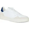 Outlet Bruno Magli Henry Suede & Leather Sneaker White