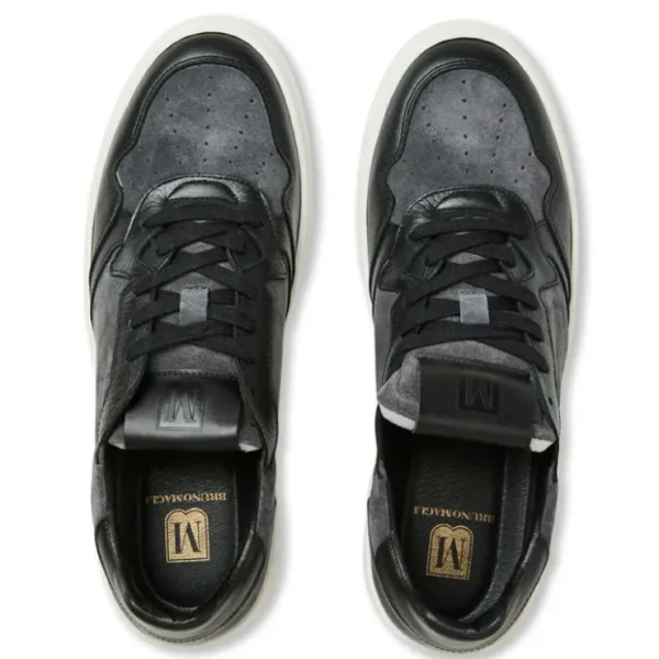 bruno_magli_henry_suede_a_2.webp Clearance Bruno Magli Henry Suede & Leather Sneaker Black