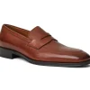 Outlet Bruno Magli Maioco Leather Slip On Loafer Cognac