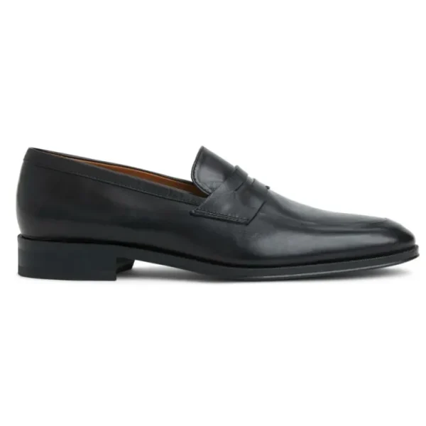 Outlet Bruno Magli Maioco Leather Slip On Loafer Black