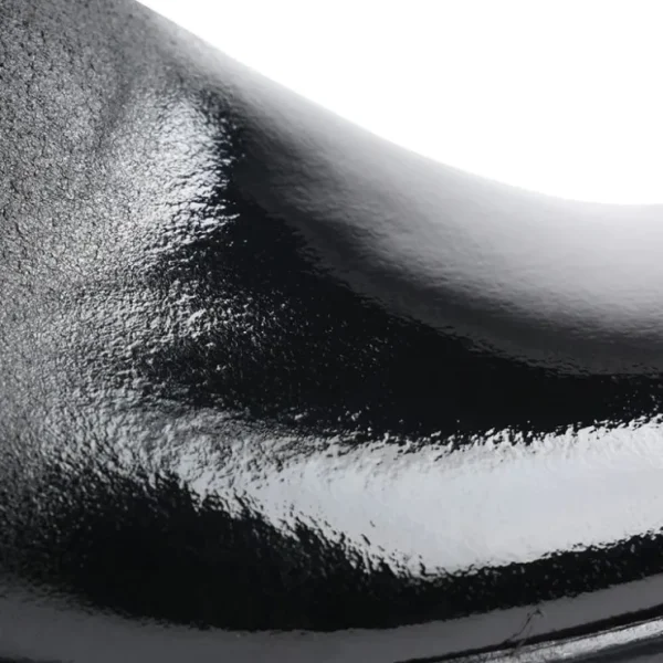 bruno_magli_monet_aline_p_2.webp Shop Bruno Magli Monet A-line Patent & Suede Smoking Slip-on Shoes Black