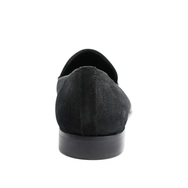 bruno_magli_monet_aline_p_4.webp Shop Bruno Magli Monet A-line Patent & Suede Smoking Slip-on Shoes Black