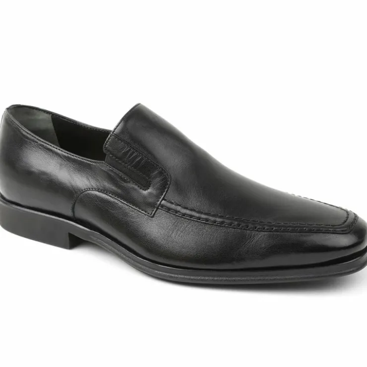 New Bruno Magli Raging Leather Slip-on Shoes Black