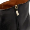 Best Bruno Magli Raging Leather Side Zip Boots Black