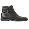 New Bruno Magli Rubino Leather Side Zip Boots Black