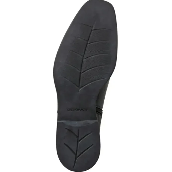 New Bruno Magli Rubino Leather Side Zip Boots Black