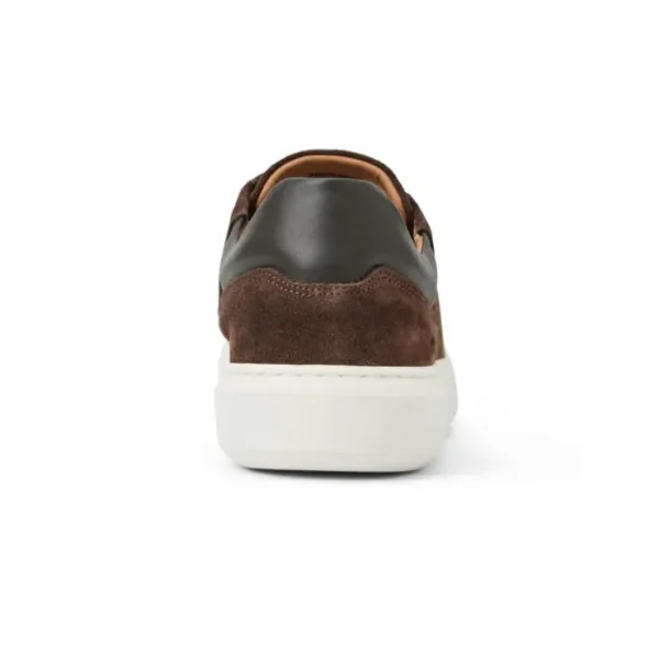 Sale Bruno Magli Salvatore Lace-To-Toe Suede Sneaker Brown