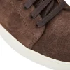 Sale Bruno Magli Salvatore Lace-To-Toe Suede Sneaker Brown