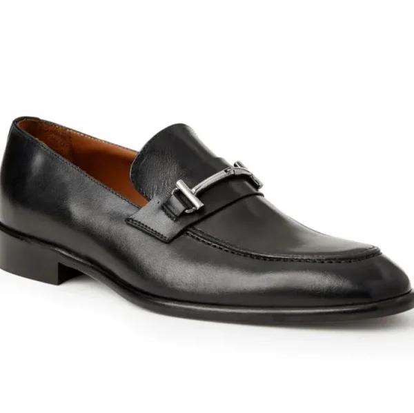 bruno_magli_sante_double__0.webp Flash Sale Bruno Magli Sante Double Gore Leather Bit Loafers Black
