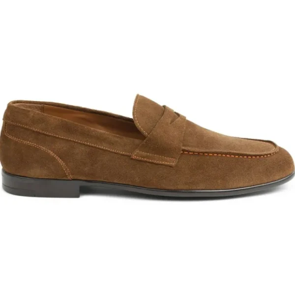 Cheap Bruno Magli Silas Suede Loafers Cognac