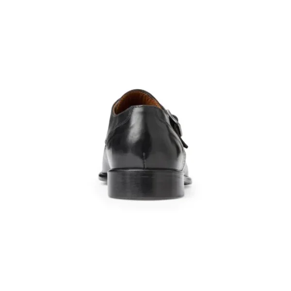 Online Bruno Magli Solero Leather Single Monkstrap Loafers Black
