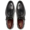 Online Bruno Magli Solero Leather Single Monkstrap Loafers Black