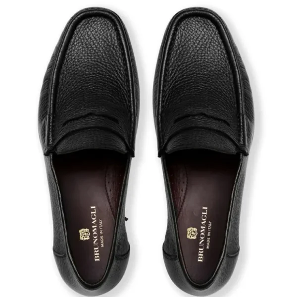 bruno_magli_toni_cervo_le_4.webp Fashion Bruno Magli Toni Cervo Leather Slip On Loafer Black