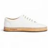 Discount Bruno Magli Trento Leather Court Sneaker White
