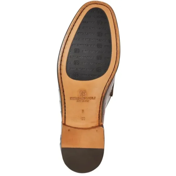 Outlet Bruno Magli Trieste Crocodile Moccasin Brown