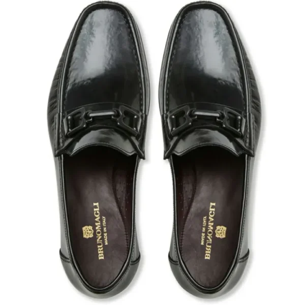Discount Bruno Magli Trieste Patent Leather Loafer Black