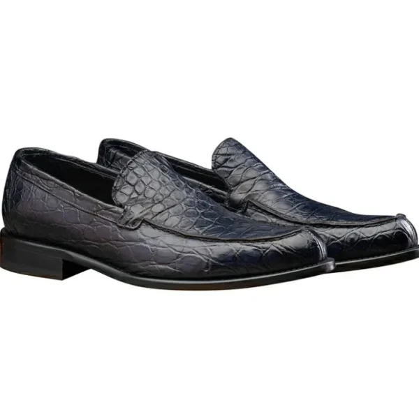 calzoleria_toscana__croco_1-4.webp Hot Calzoleria Toscana 5034 Crocodile Loafers Ocean Blue OceanBlue