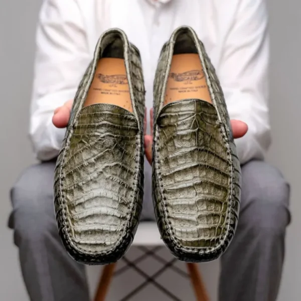 calzoleria_toscana__croco_10-4.webp Clearance Calzoleria Toscana 4551 Crocodile Driving Shoes Rope