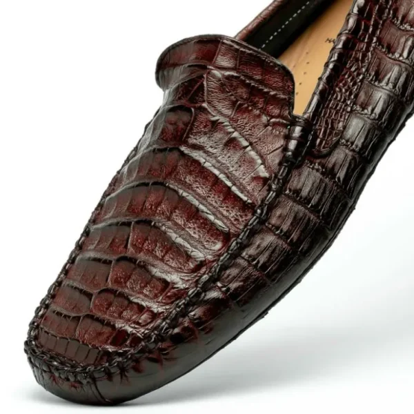 calzoleria_toscana__croco_2.webp Outlet Calzoleria Toscana 4551 Crocodile Driving Shoes Dark Brown DarkBrown
