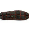 Outlet Calzoleria Toscana 4551 Crocodile Driving Shoes Dark Brown DarkBrown