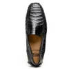 Clearance Calzoleria Toscana 4551 Crocodile Driving Shoes Black
