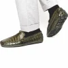 Clearance Calzoleria Toscana 4551 Crocodile Driving Shoes Rope
