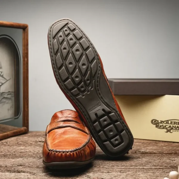calzoleria_toscana__drivi_7-1.webp Discount Calzoleria Toscana 2515 Driving Loafers Brick