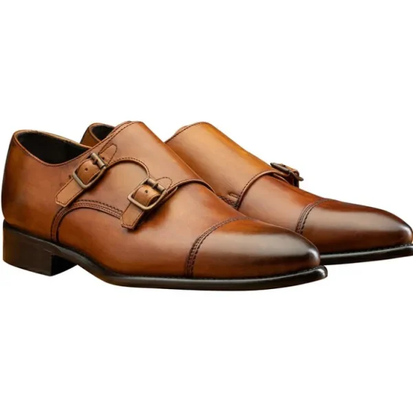 calzoleria_toscana__monk__1-2.webp Fashion Calzoleria Toscana 6582 Monk Strap Shoes Dark Caramel DarkCaramel
