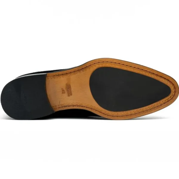 calzoleria_toscana__suede_1.webp Flash Sale Calzoleria Toscana 7730 Suede Penny Loafers Black