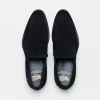 Sale Calzoleria Toscana 7730 Suede Penny Loafers Blue