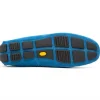 Hot Calzoleria Toscana 5303 Venetian Suede Driving Loafers Denim