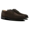 Clearance Calzoleria Toscana Cascia Suede Wingtip Dress Shoes Brown