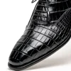 Cheap Calzoleria Toscana David 6153 Nile Crocodile Shoes Black