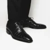 Cheap Calzoleria Toscana David 6153 Nile Crocodile Shoes Black