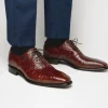 Cheap Calzoleria Toscana David 6153 Nile Crocodile Shoes Cognac