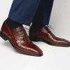 Cheap Calzoleria Toscana David 6153 Nile Crocodile Shoes Cognac